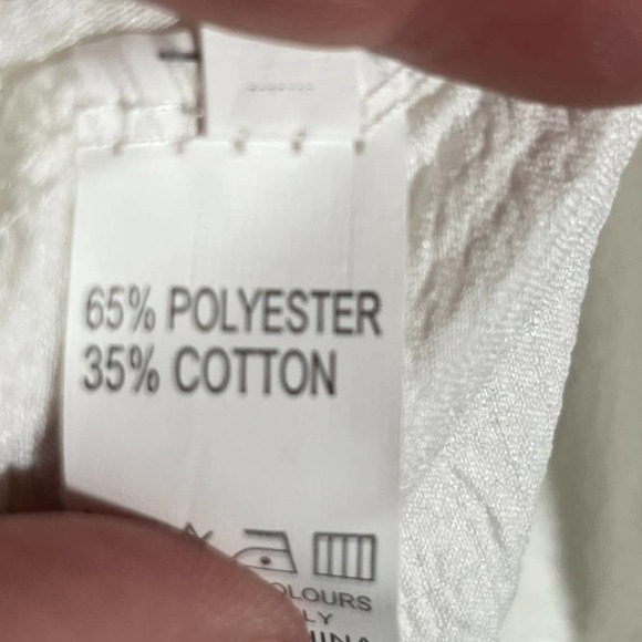 Off Shoulder Smocked White Dress - Size Small *NEW* - Picture 6 of 6